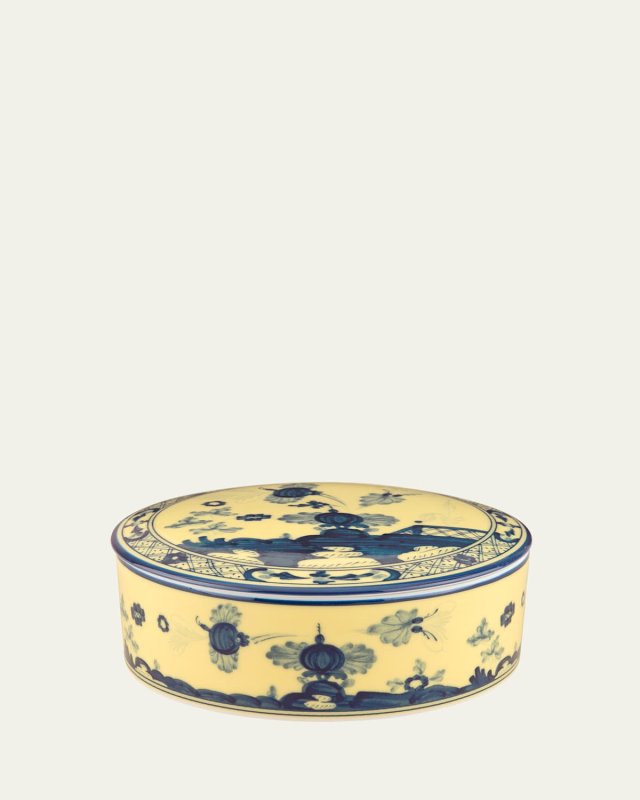 Citrino Round Covered Box